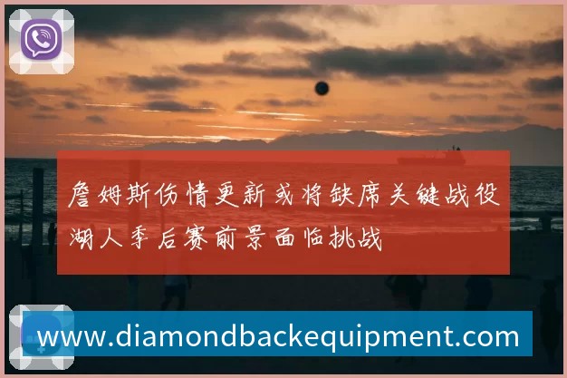 詹姆斯伤情更新或将缺席关键战役湖人季后赛前景面临挑战